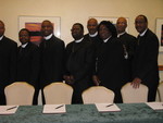 Bishop Mitchell Ford, Bishop Alfred Smith Overseer/Pastor Dr. Linda Canadiate,Bishop M Jackson, Bishop Raedke, Bishop Serdeke of South Africa IMG 1955